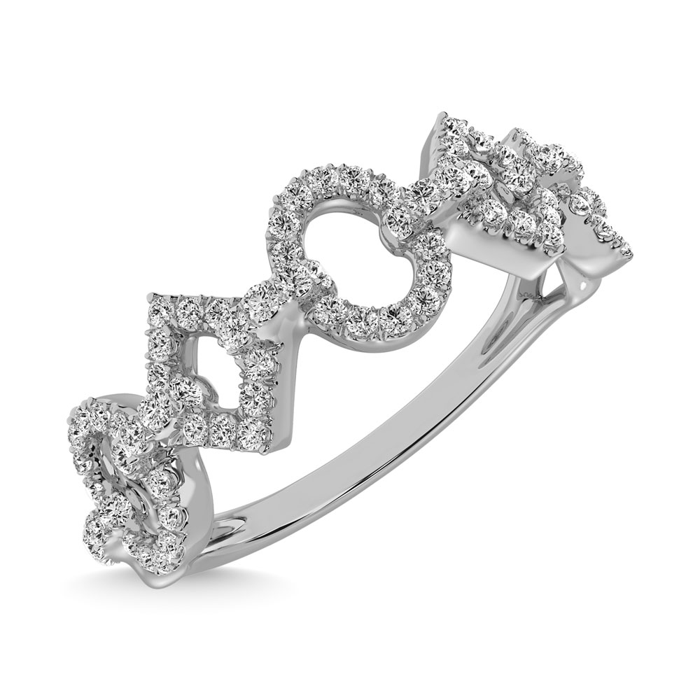 14K White Gold 1/4 Ct.Tw. Diamond Fashion Ring