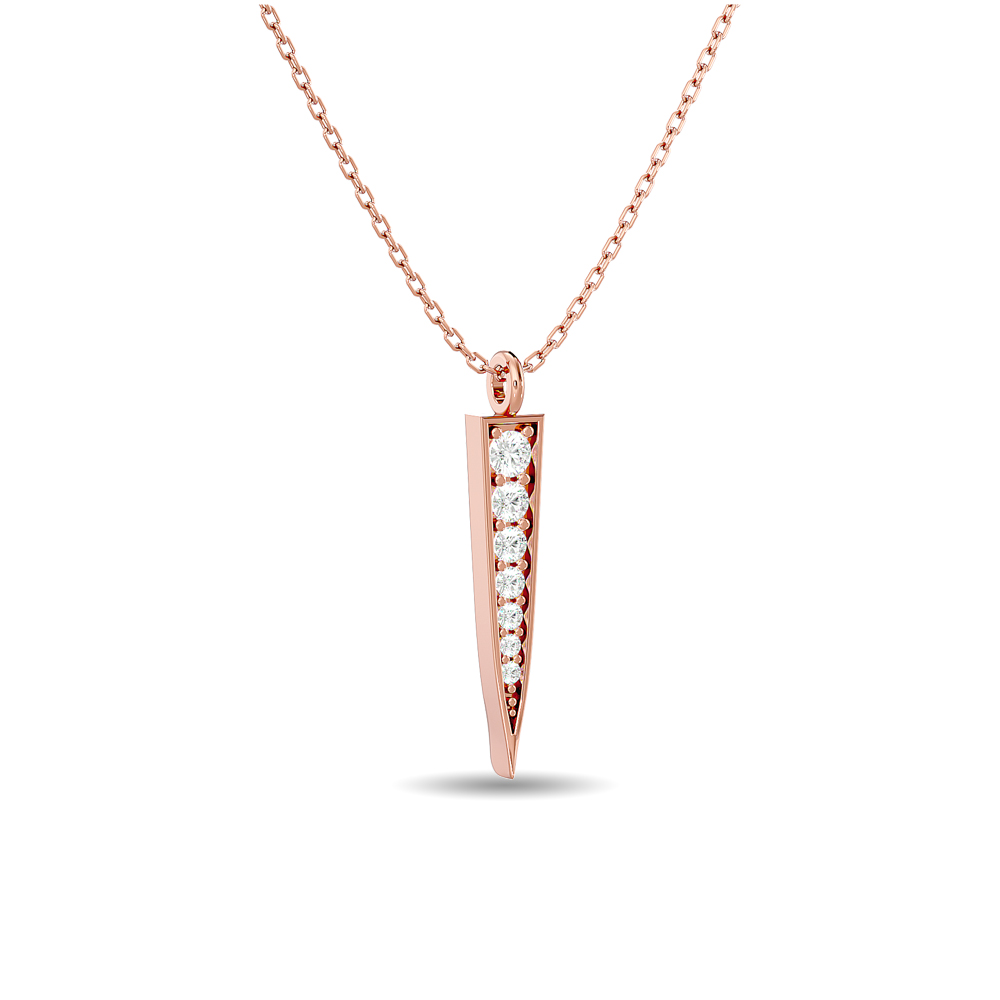 Diamond Fashion Pendant 1/6 Ct.tw in 10K Rose Gold