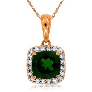 RUSSALITE & DIAMOND PENDANT