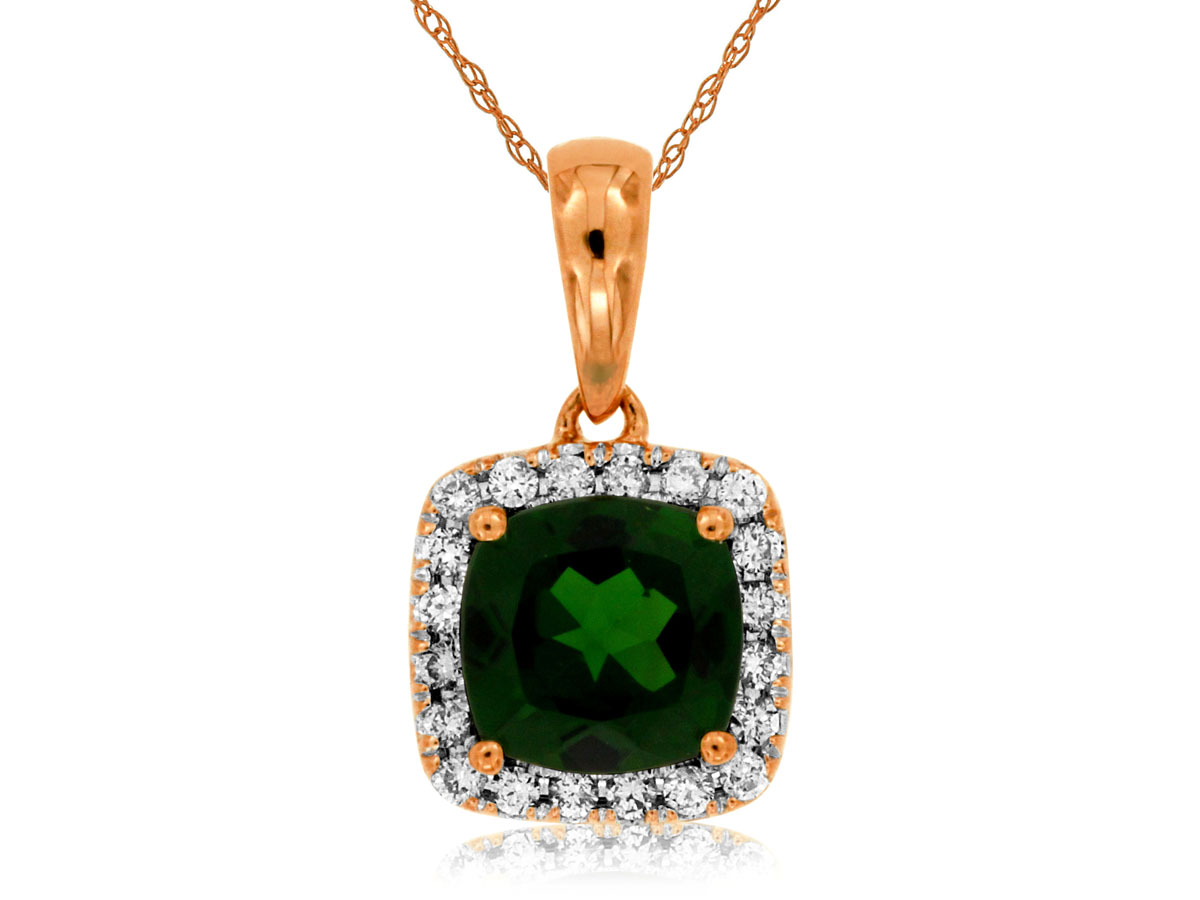 RUSSALITE & DIAMOND PENDANT