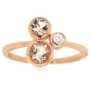 MORGANITE & DIAMOND RING