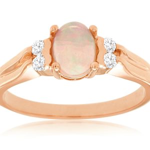 OPAL & DIAMOND RING