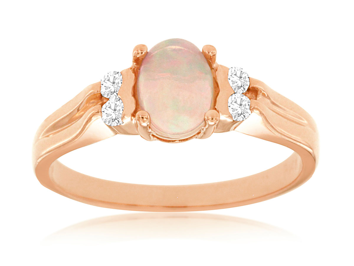 OPAL & DIAMOND RING