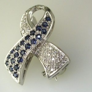 SAPPHIRE & DIAMOND PENDANT