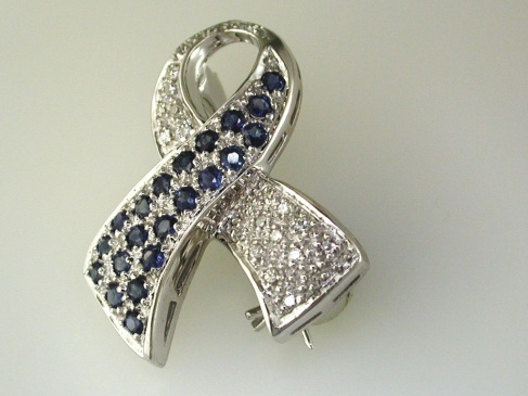 SAPPHIRE & DIAMOND PENDANT