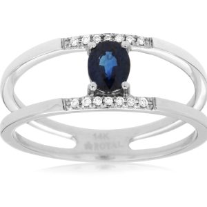 SAPPHIRE & DIAMOND RING