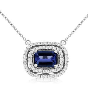 TANZANITE & DIAMOND NECKLACE