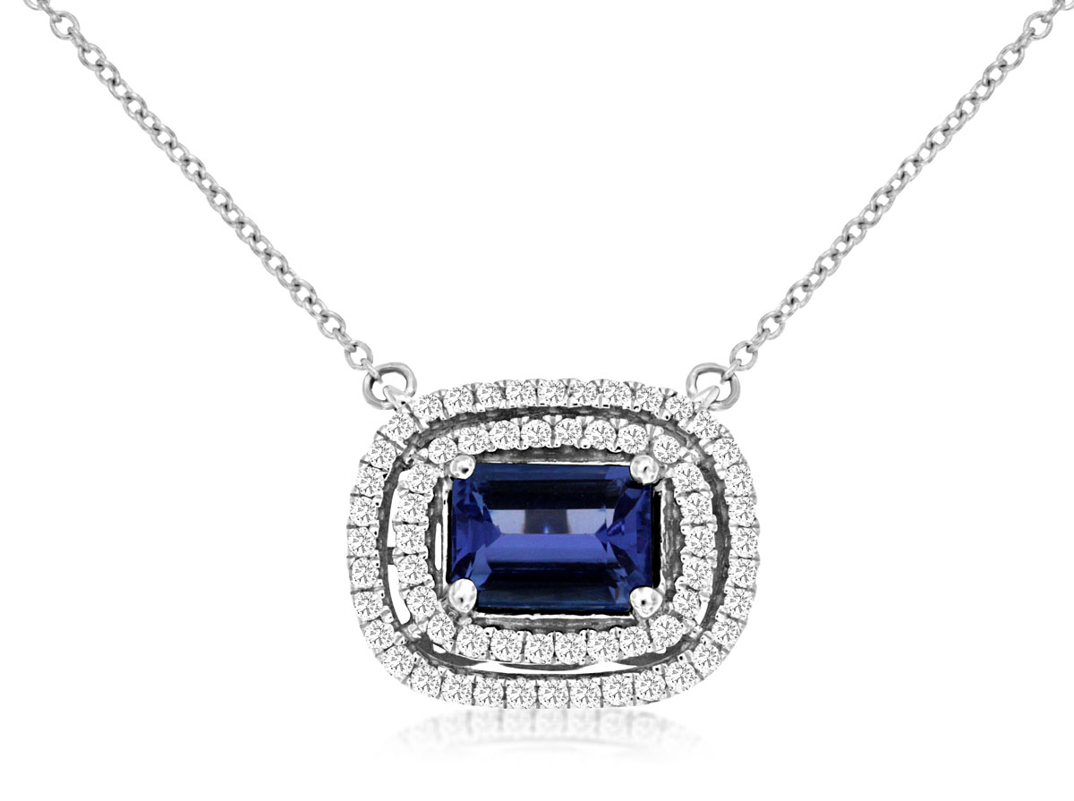 TANZANITE & DIAMOND NECKLACE