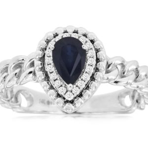 SAPPHIRE & DIAMOND RING