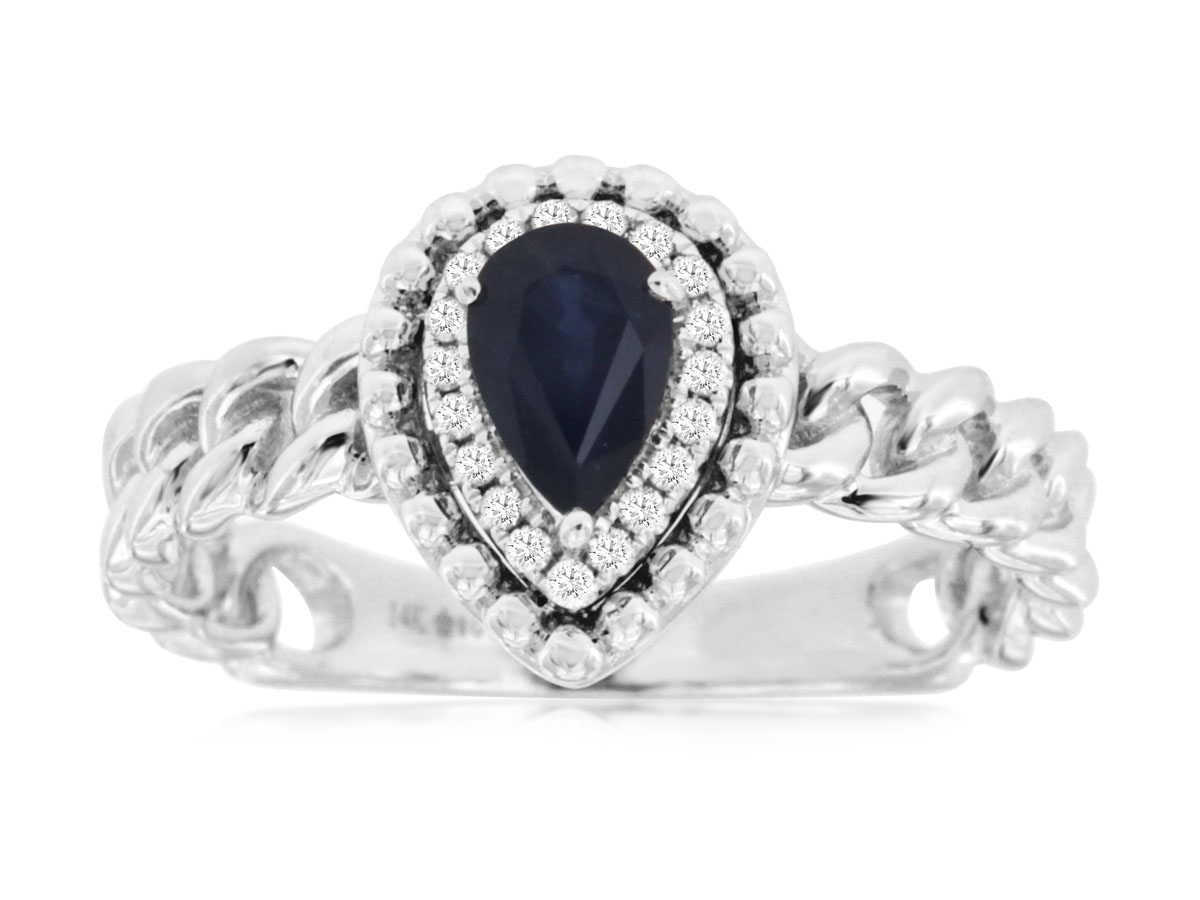 SAPPHIRE & DIAMOND RING