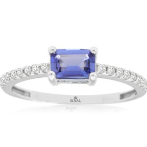 TANZANITE & DIAMOND RING
