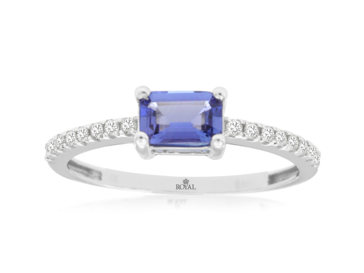 TANZANITE & DIAMOND RING