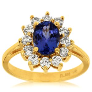 TANZANITE & DIAMOND RING
