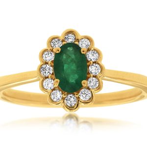 EMERALD & DIAMOND RING