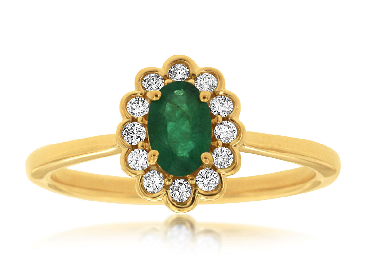 EMERALD & DIAMOND RING