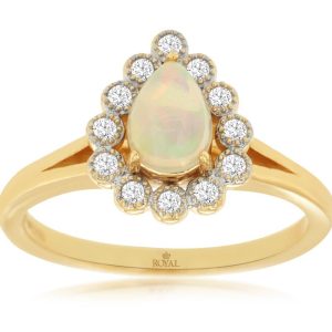 OPAL & DIAMOND RING