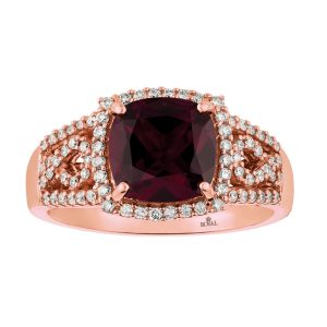 RHODOLITE & DIAMOND RING