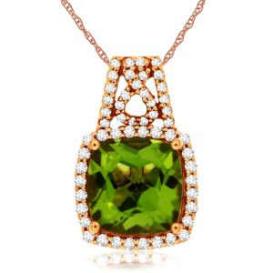 PERIDOT & DIAMOND PENDANT