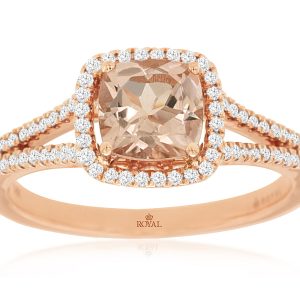 MORGANITE & DIAMOND RING