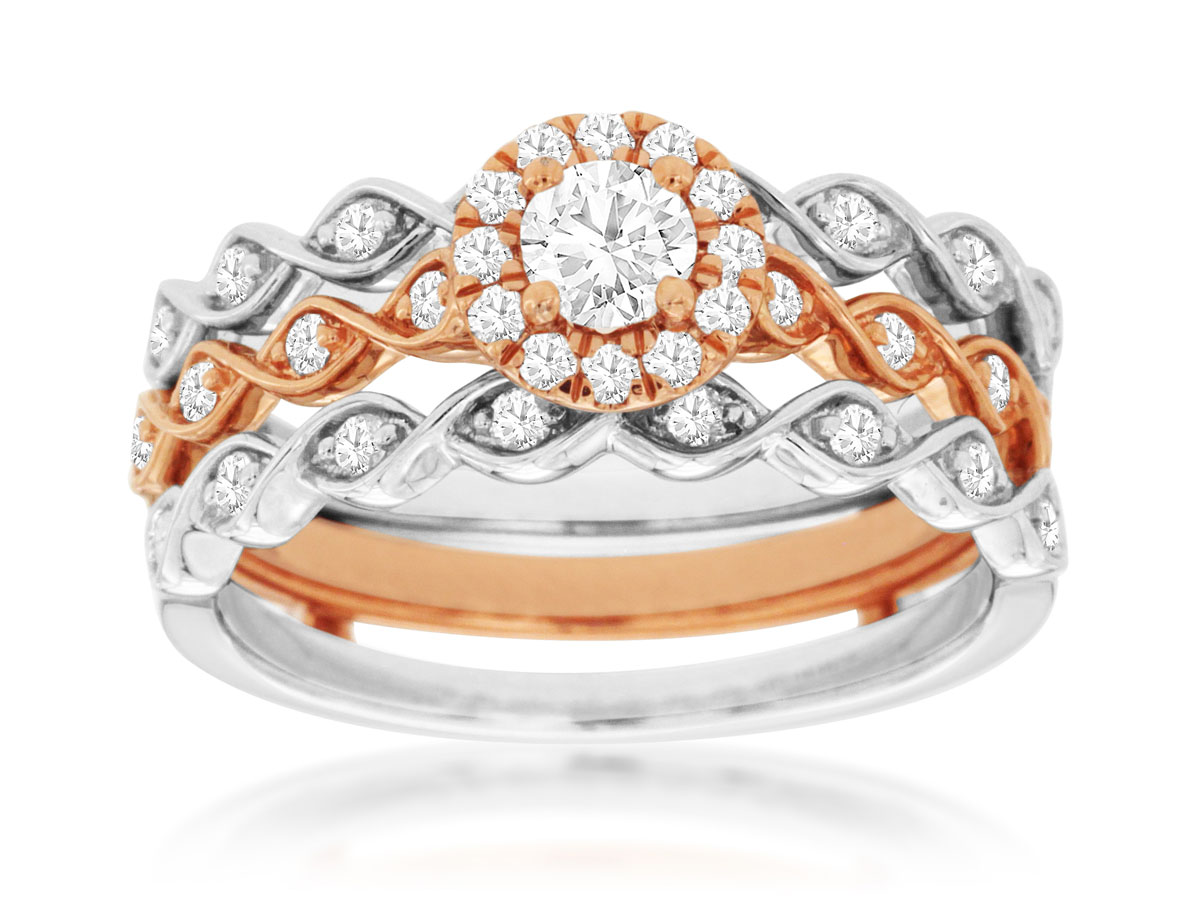 ENGAGEMET& INSERT DIAMOND RING
