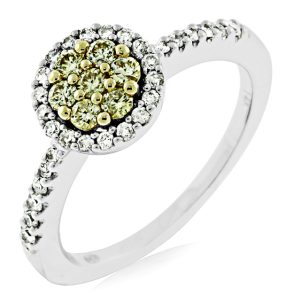 YELLOW DIAMOND & DIAMOND RING