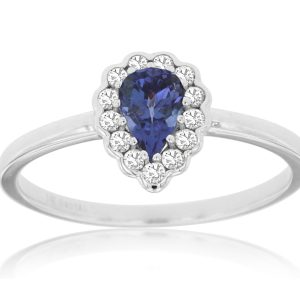 TANZANITE & DIAMOND RING