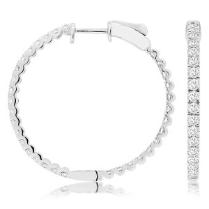 DIAMOND HOOPS 40MM