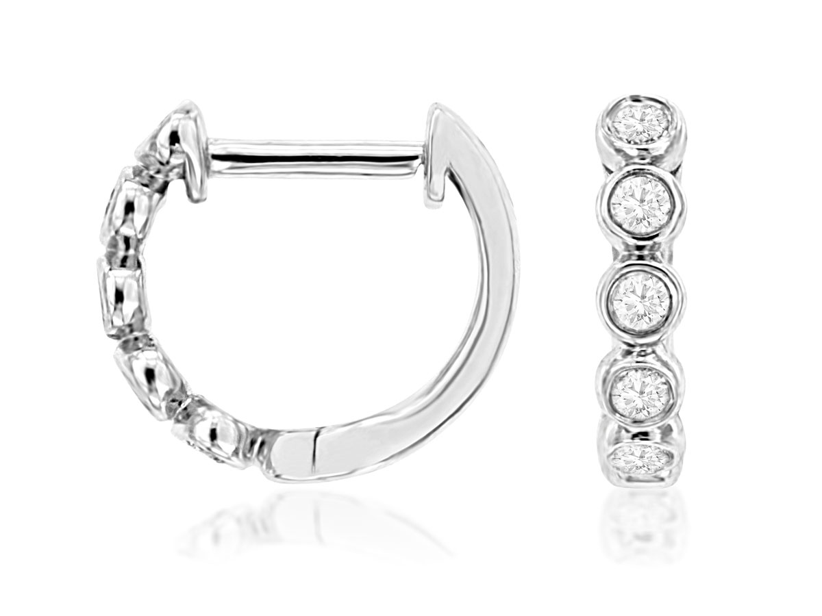 DIAMOND HOOPS 9MM
