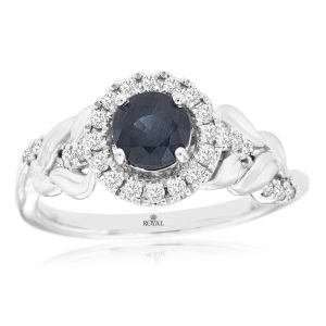 SAPPHIRE & DIAMOND RING