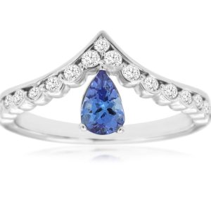 TANZANITE & DIAMOND RING