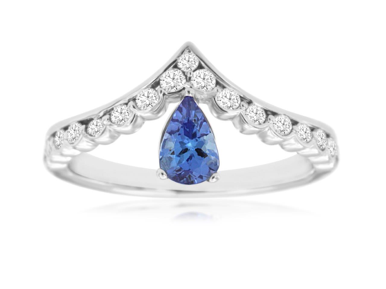 TANZANITE & DIAMOND RING