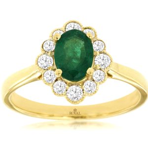 EMERALD & DIAMOND RING