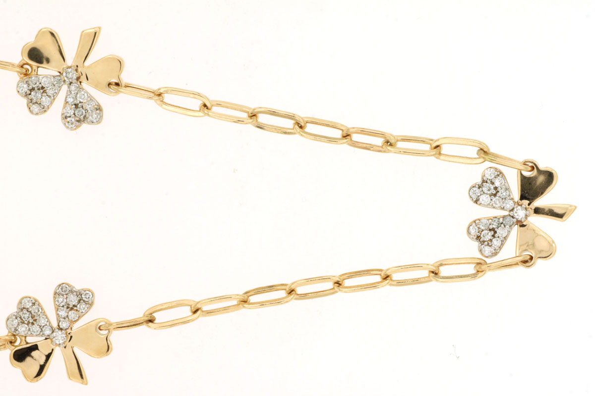 5 STATION DIA PAPERCLIP NECKLA