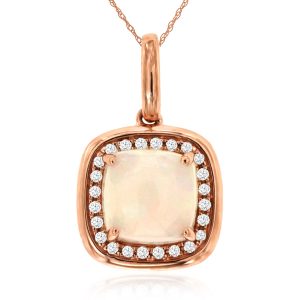 OPAL & DIAMOND PENDANT