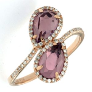 AMETHYST & DIAMOND RING
