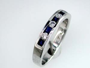 SAPPHIRE & DIAMOND BAND