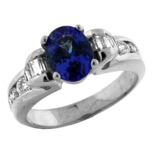 TANZANITE & DIAMOND RING