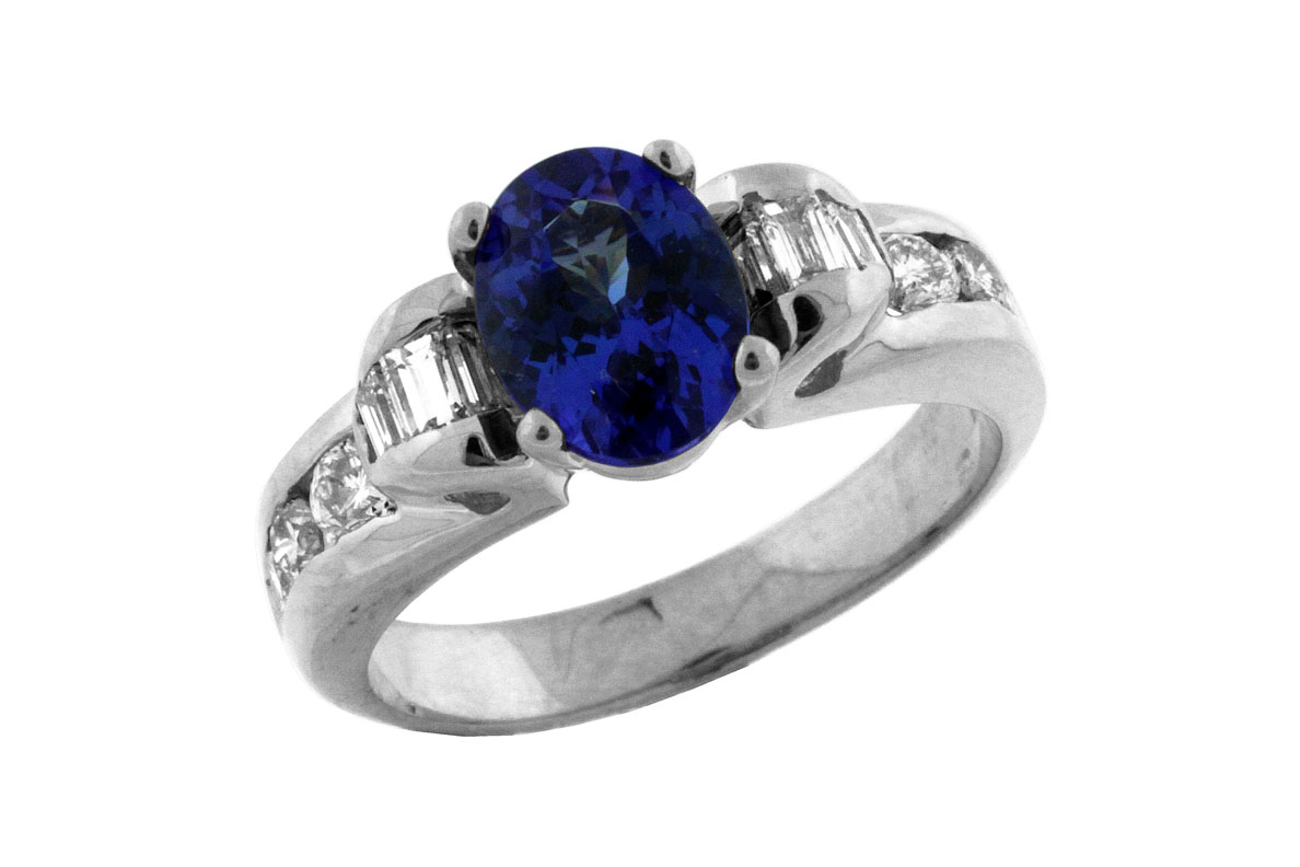 TANZANITE & DIAMOND RING