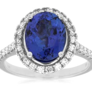 TANZANITE & DIAMOND RING