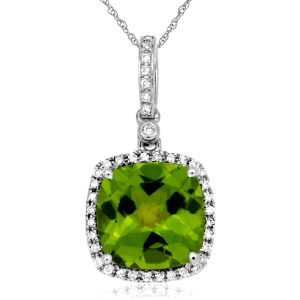 PERIDOT & DIAMOND PENDANT