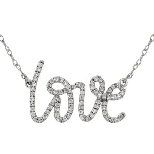 DIAMOND LOVE NECKLACE
