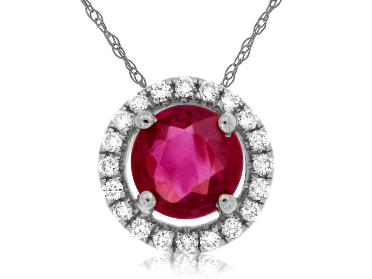 RUBY & DIAMOND PENDANT