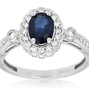SAPPHIRE & DIAMOND RING