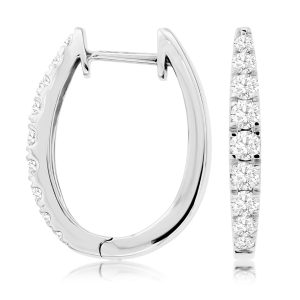 DIAMOND HOOPS 22MM