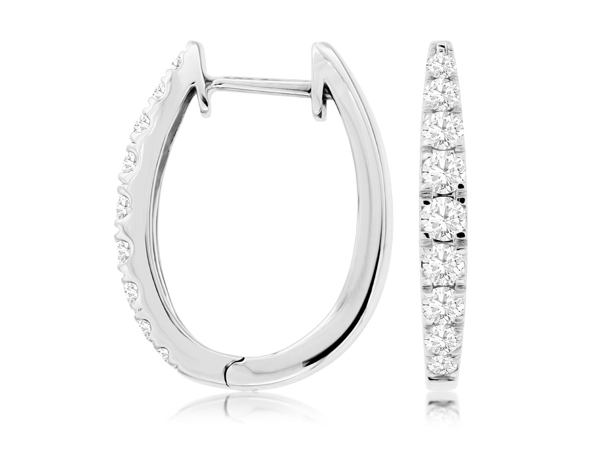 DIAMOND HOOPS 22MM