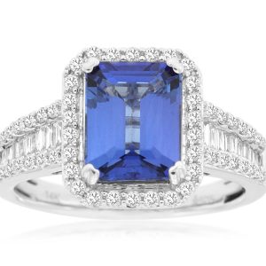 TANZANITE & DIAMOND RING