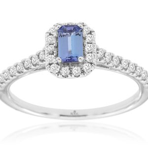 TANZANITE & DIAMOND RING