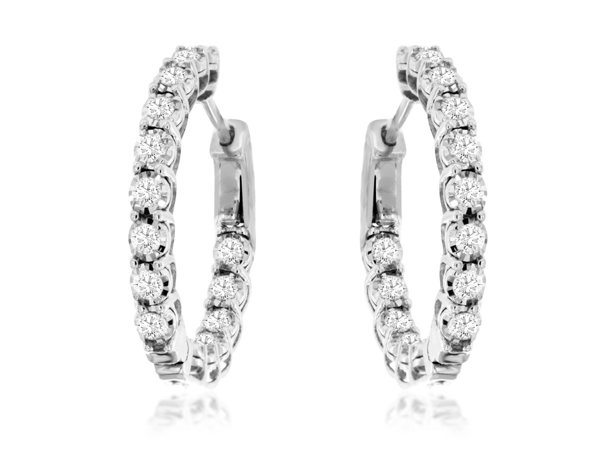 DIAMOND HOOPS 23MM
