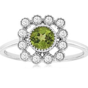 PERIDOT & DIAMOND RING