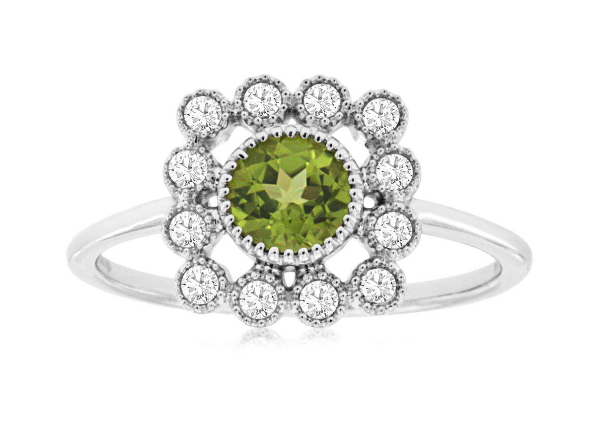 PERIDOT & DIAMOND RING
